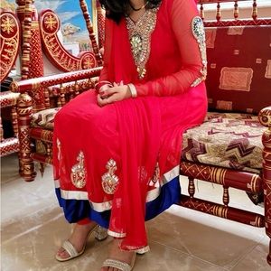 Cute red indian outfit